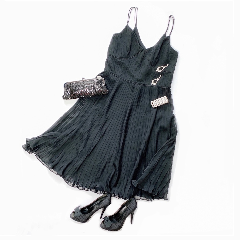 NWT Loft Hepburnesque Black Cocktail Dress Size 12